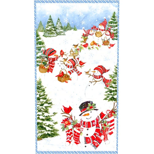 Generic Frosty Frolic Scenic Snowman 24