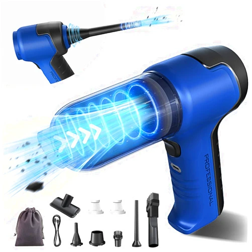 TAKECAE Cordless Car Vacuum Cleaner High Power Portable - 4-in-1 Multifunctional Mini Vacuum with 12000PA Super Suction Power and HEPA Filter for Car,Office and Home Cleaning