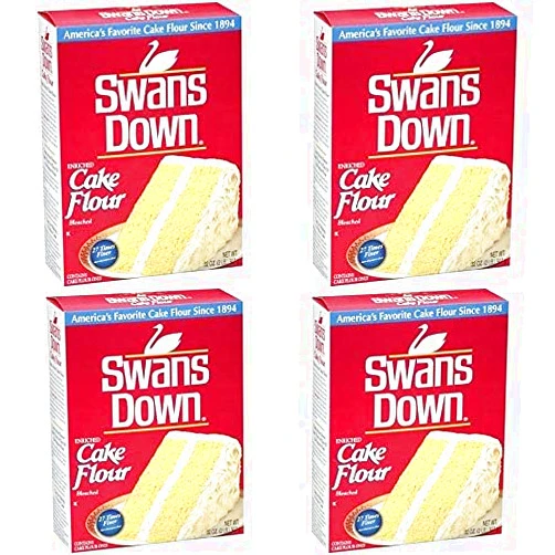 Generic Swans Down Regular Cake Flour, 32 Ounce Boxes (Pack of 4)