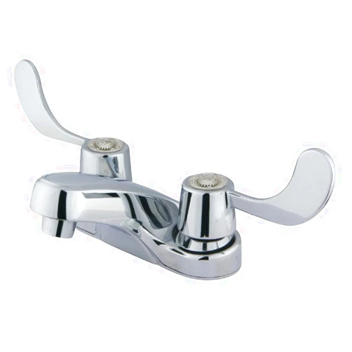Kingston Brass Double-Handle 3-Hole Deck Mount 4-Inch Centerset Bathroom Faucet