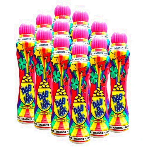 Dab-O-Ink One Dozen 4oz Magenta Bingo Dauber
