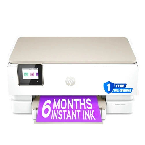 HP Envy Inspire 7255e Wireless Color Thermal Inkjet Printer, Print, scan, Copy, Easy Setup,Mobile Printing, Best-for-Home, Instant Ink (6 Months Included) (Renewed)