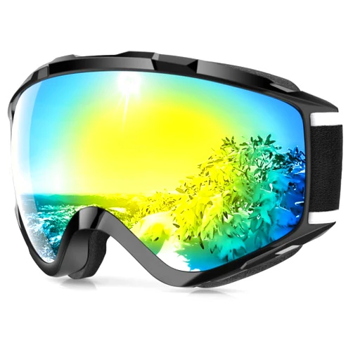 findway Ski Goggles OTG - Over Glasses Snow/Snowboard Goggles for Men, Women & Youth - 100% UV Protection