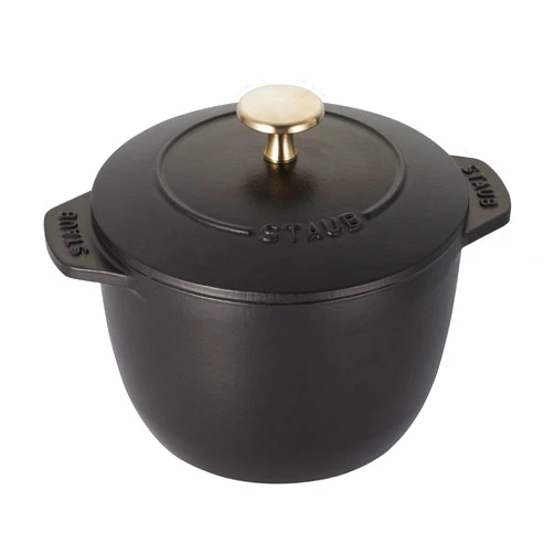 Staub Cast Iron 1.5-qt Petite French Oven - Matte Black, Made in France