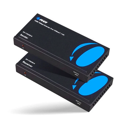 OREI 4K HDMI Over Ethernet – HDMI Extender with HDBaseT Technology, Resolutions upto 4K@60Hz, Bi-directional IR & Power over Ethernet, RS-232 control, Audio Extractor & HDMI Over Cat6 up to 115 Feet