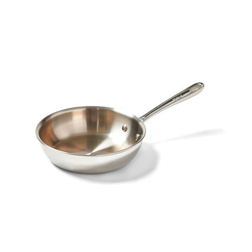 T-fal Pro Tri-Ply Stainless Steel Fry Pan 8 Inch, Induction Compatible, Oven Safe 500F, Fast & Even Heat, Professional Quality & Durability, Frying Pan, Skillet, Cookware, Dishwasher Safe, Silver