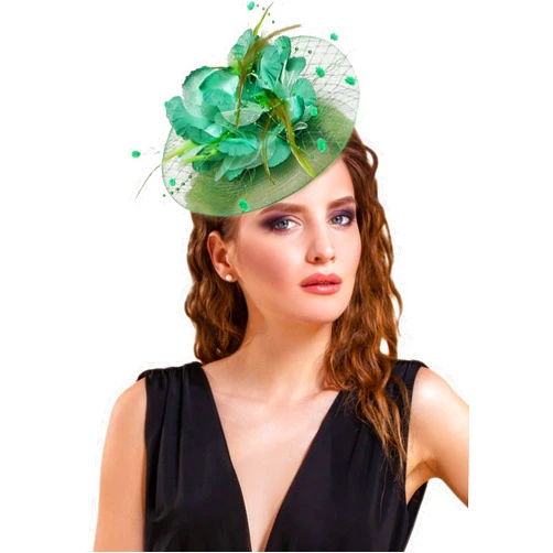 Focupaja Fascinators Hats Women Pillbox Hat Feathers Derby Headband Wedding Headwear Tea Party Hair Clip 20s 50s Top Hat