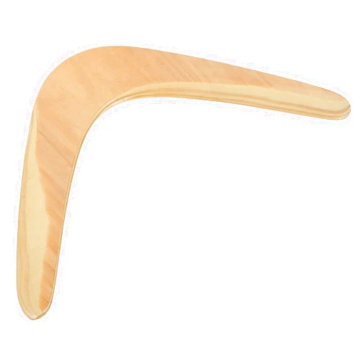 Musaner 1PCS Boomerang for Adults Wood Boomerang Handmade Craft Classic L Shaped Boomerang Plaything Fast Catch Boomerang for Women and Men Boomerang