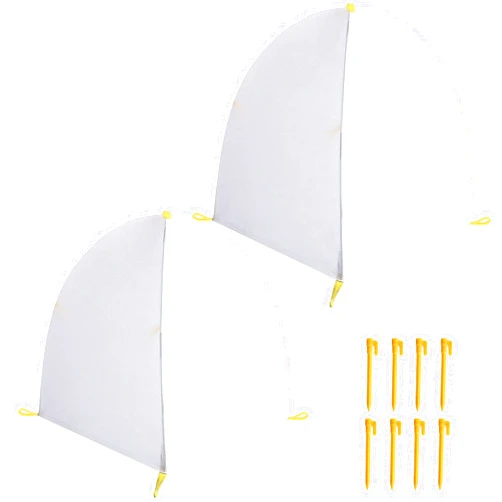 DECOHS 2 Pcs 22 x 22 x 23 Inch Winter Shrub Cover -Winter Snow & Frost Covers with Stakes -Warm Plant Protection Tent Protecting Fruit Tree Potted Plants from Freezing Animals Eating