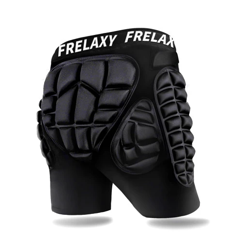 Frelaxy 3D Protective Butt Pads Padded Shorts for Snowboard, Ski and Skate, Crash Pad Impact Gear, Protection for Tailbone, Hip, and Butt