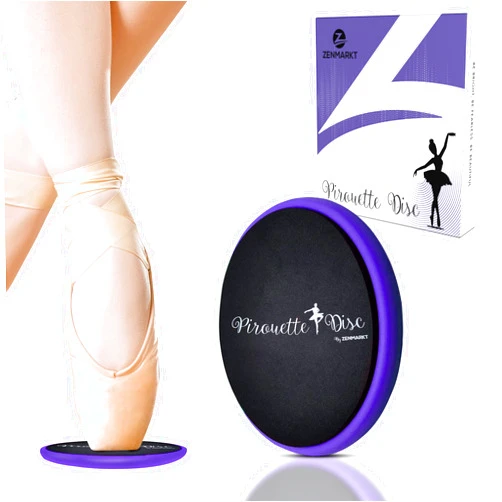Zenmarkt Ballet Pirouette Disc for Dancers - Portable Turn Disc for Dancing on Releve, Gymnastics and Ice Skaters - for Better Pirouette Technique, Releve, Turns and Dance Spinning