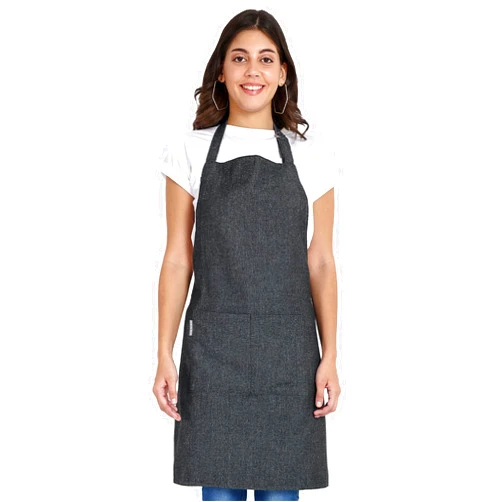 Mellow Buff Chef Apron, Recycled Cotton Kitchen Apron with an Adjustable Neck with Long Ties, for cooking, baking