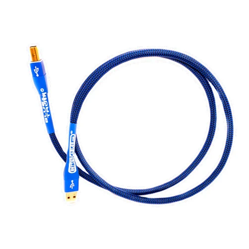 Better Cables BETTERCABLES.COM 6.5 Feet (2 Meter) Blue Truth HiFi Audiophile USB Cable - USB A to USB B - High-End, High-Performance, DACs, Audiophile Premium Hi-Fi Audio, Silver/Copper Hybrid