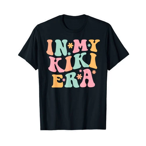 In My Mom Era Mother's Day Store Gifts Retro Groovy in My Kiki Era Happy Mother's Day T-Shirt