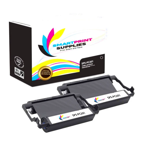Smart Print Supplies Compatible Brother PC201 Black Ribbon Cartridge for Intellifax 1170 1270 1270E 1570MC 1575MC, MFC 1770 1780 1870MC 1970MC Printer 5M Characters (2 Pack)