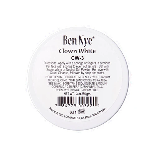 Ben Nye Clown White Makeup ,3 oz