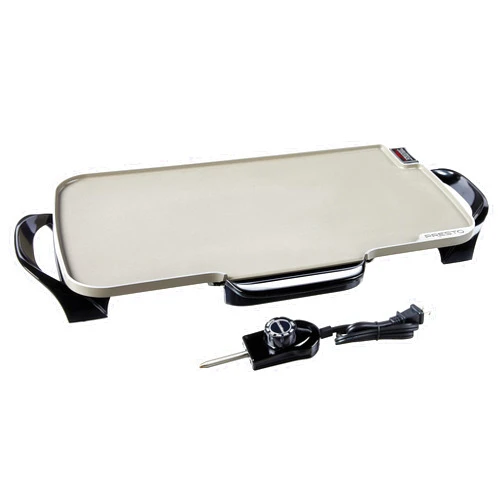 Presto 07062-22-Inch Ceramic Removable Handles Electric Griddle, 22 Inch, Black