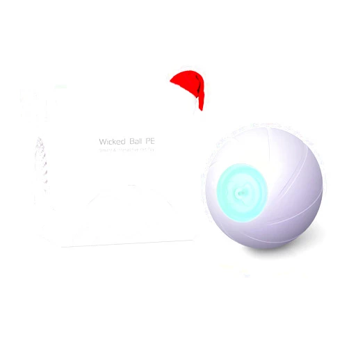 Cheerble [3 Interactive Modes Intelligent Interactive Dog Toy Ball with LED Lights, Wicked Ball PE, Jumping Activation Ball for Medium/Large Dog, DC Rechargeable (Purple)