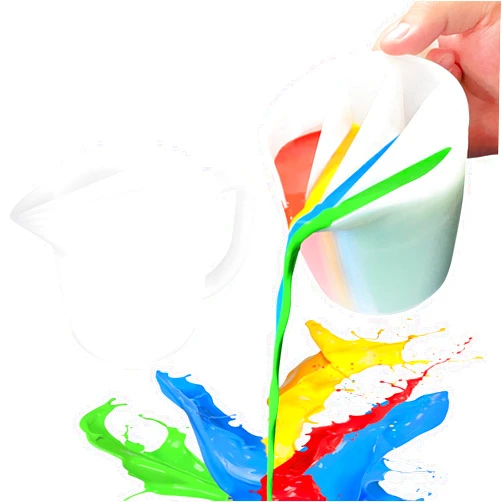 Kunyeah Split Cup with Handle 17OZ/500ML Silicone Cup for Paint Pouring Fluid Art Split Cup Acrylic Paint Pour Cup DIY Making Crafts Supplies Epoxy Resin Art Drawing Accessories (4 Chambers)
