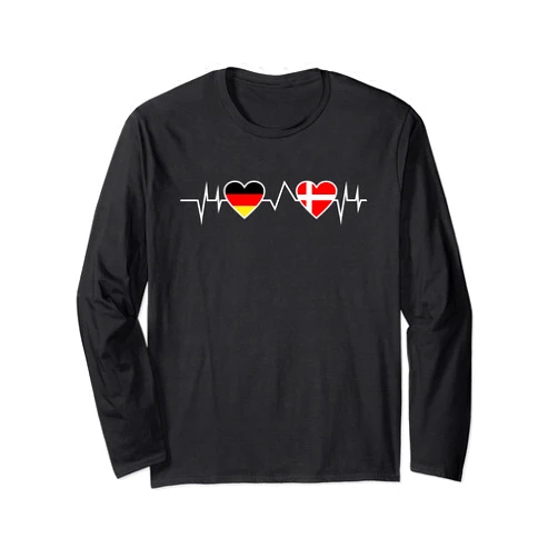 Dänisch Däne Dänemark Geschenkidee Danish German Heruschlag Germany Denmark Long Sleeve T-Shirt