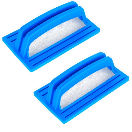 BlueStars Heavy Duty Hand-Held Sponge Pool Scrub Brush – for Tile, Grout, Walls, Vinyl Liners, Spas, Tubs, Showers – Pack of 2