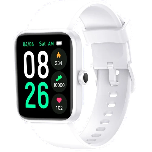 Pautios Smart Watch, Fitness Tracker with Heart Rate Monitor, Blood Oxygen, Sleep Tracking, 42mm Smartwatch Swimming Waterproof with Pedometer for Women Men Compatible with Android iOS Phones
