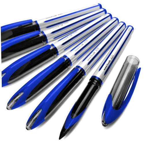 Uni-Ball AIR - 0.7mm Medium Rollerball - 6 Pack - Blue - UBA-188-L