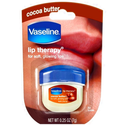 Vaseline Lip Therapy Cocoa Butter.25 oz (Pack of 4)