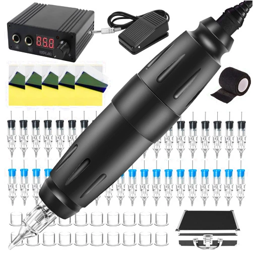 Jconly Pro Machine Kit - CELEX Rotary Machine Kit 40 Needles Power Supply for Artists