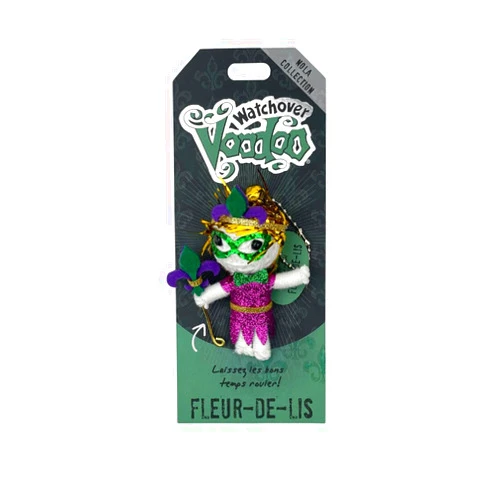 Watchover Voodoo 3-Inch Fleur-De-Lis Keychain - Handcrafted Gift to Bring Good Luck and Positivity Everywhere You Go