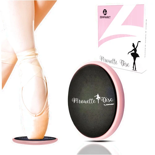 Zenmarkt Ballet Pirouette Disc for Dancers - Portable Turn Disc for Dancing on Releve, Gymnastics and Ice Skaters - for Better Pirouette Technique, Releve, Turns and Dance Spinning