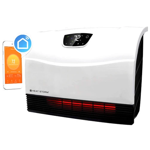 Heat Storm HS-1500-PHX-WIFI Infrared Heater, Wifi Wall Mounted