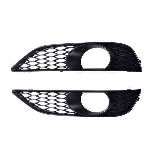 Astra Depot USA AstraDepot Front Bumper Driver Passenger Side Fog Light Mesh Grille Compatible with 2010-2015 Audi Q7 S-line (Matte Black), For 2010-2015 Q7 S-line