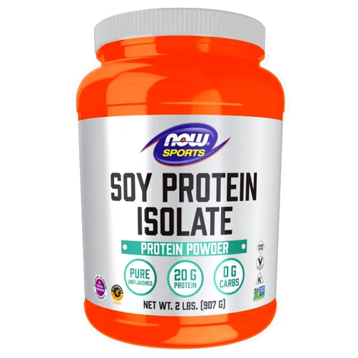 NOW Foods Sports Nutrition, Soy Protein Isolate 20 g, 0 Carbs, Unflavored Powder, 2-Pound
