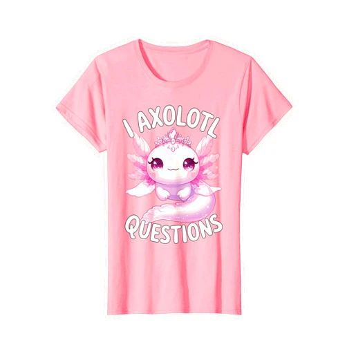 Magical and Funny Axolotl lover Gifts I Axolotl Questions T-Shirt