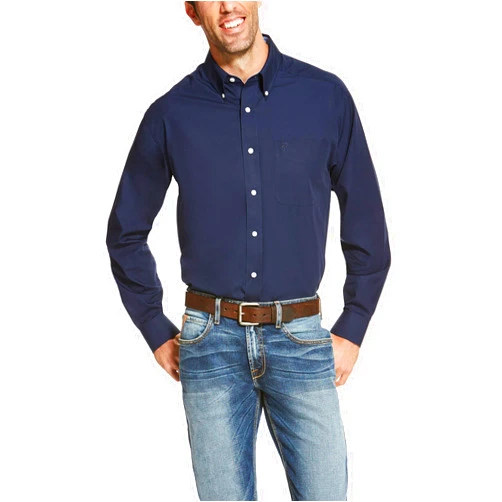 ARIAT Men's Wrinkle Free Solid Shirt