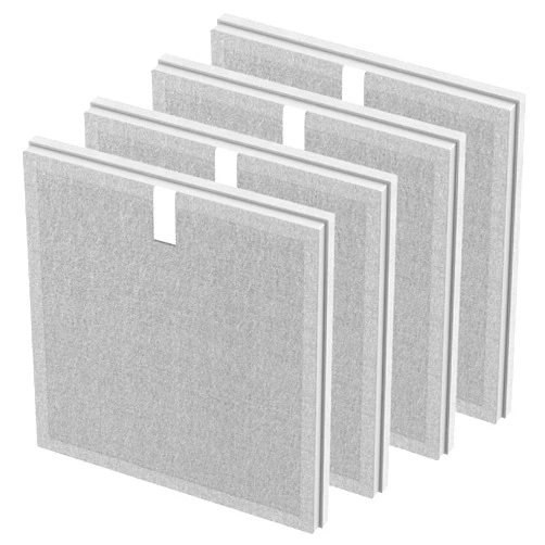 Isinlive 4 Pack 3-in-1 HEPA Replacement Filter Compatible with Pure Enrichment PureZone Air Purifier Part No. PEAIRPLG