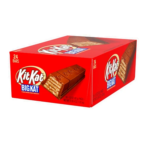 KIT KAT BIG KAT 5 CRISP WAFERS IN MILK CHOCOLATE 1.5 OZ EACH 24 BARS