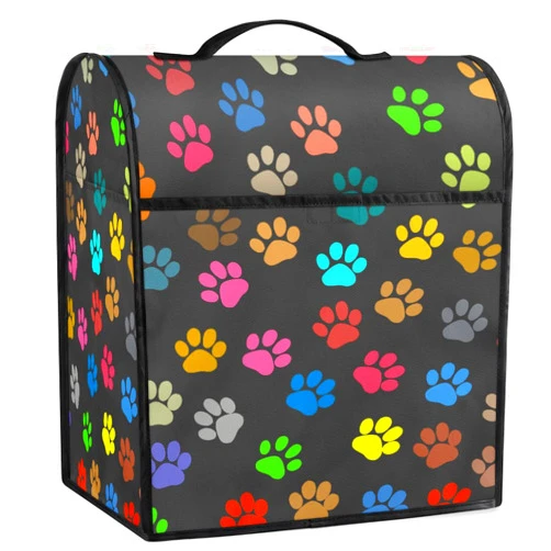 Cfpolar Kitchen Aid Mixer Cover Colorful Animal Paw Print Stand Mixer Cover Compatible With 5-8 Quart Tilt Head Coffee Maker Dust Covers Durable Foldable Washable Kitchen Aid Mixer Accessories,D-13