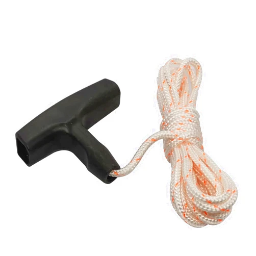 Bopurtotly New Recoil Starter Rope 3-Meter Pull Cord with Starter Handle Replacement for Lawn Mower ChainsawTrimmer Edger Brush Cutter Engine Parts(Red and White Cord,3.5 mm)