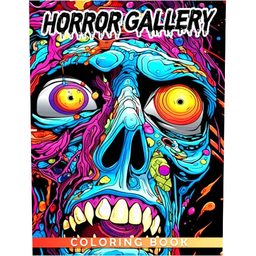 Isobella Bradley Horror Gallery Coloring Book: Scary With Killer Designs Colouring Pages For Adult And Kids To Have Fun & Unwind