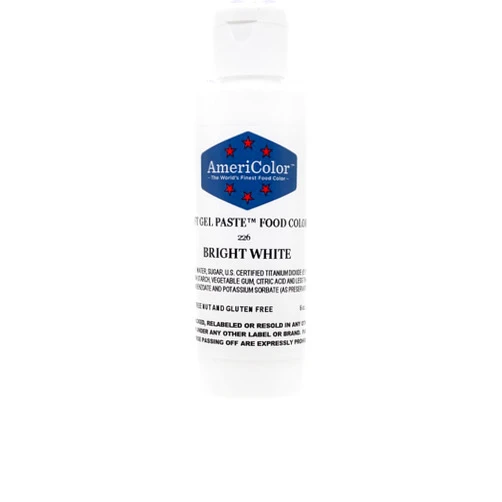 AmeriColor Soft Gel Paste Food Color, 6-Ounce, Bright White
