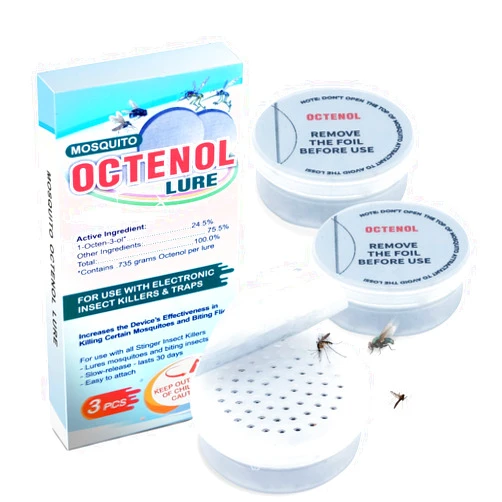 Hodiax Octenol Pest Lures 90 Days Supply 2023 Upgraded, 3PCs Biting Insect Attractant Refill Cartridge for Fly Traps, Bug Zappers, Mosquito Attractants, Universal Fit (3PCS in 1 Pack)