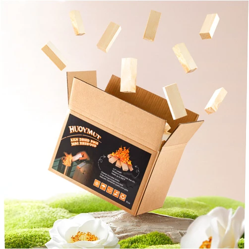HuoYmut Kiln Dried Pine Mini Firewood 3.5