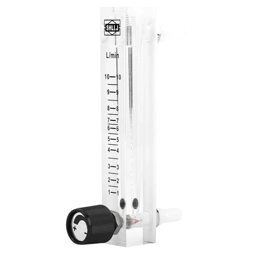 Watris Veiyi LZQ-7 Oxygen Air Gas Flow Meter, 1-10LPM Air Gas Flowmeter with Control Valve for Measuring Controlling Gas Flow