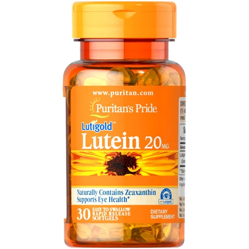 Puritan's Pride Lutigold Lutein 20mg 1 Bottle