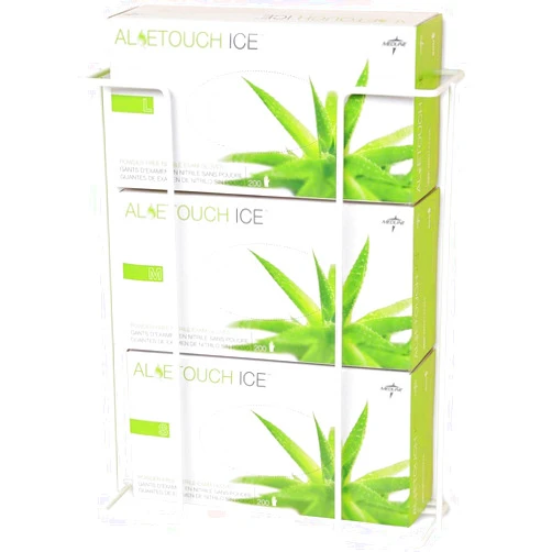 Medline Wire Glove Dispenser Box Holder, Triple, 2/PK, White