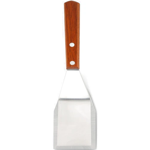 Homi styles Cookie/Brownie Spatula Small Metal Spatula With Merbau Wooden Handle | Heavy Duty Stainless Steel Flipper With Beveled Edges | Small Spatula Portable Cooking Turner Mini 2.5-Inch Blade