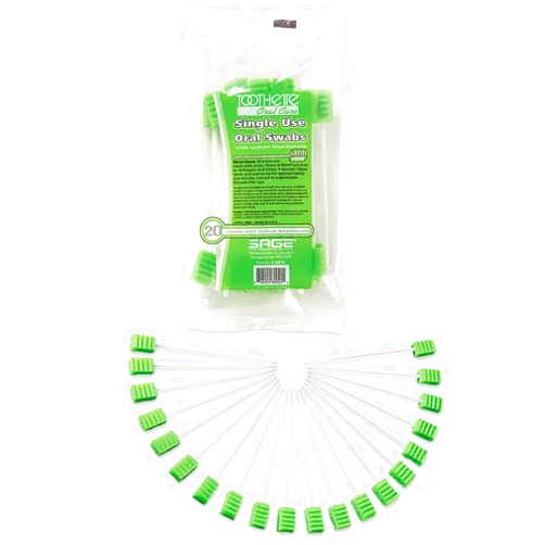 Sage TO6076 - Sage Products Toothette Plus Swabs with Sodium Bicarbonate