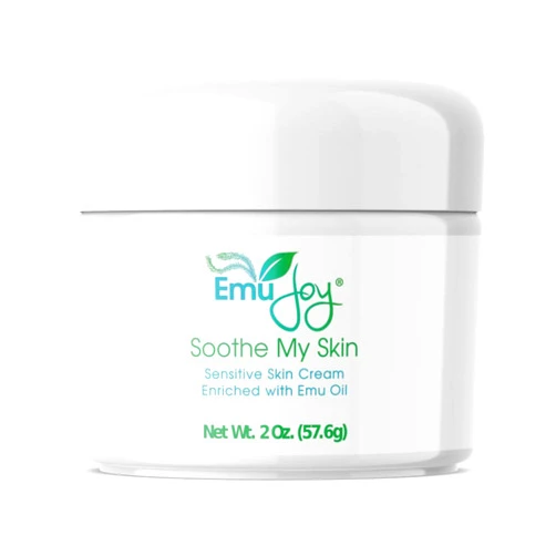 Emu Joy Soothe My Skin Cream for Sensitive Skin - Eczema Cream Psoriasis Atopic Dermatitis Lichen Sclerosus. Emu Oil Cream with Only Natural Ingredients